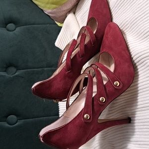 Vince Camuto Marron Strappy Heels 👠 8M 38